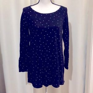 Polka dot maternity top
